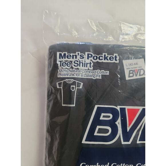 3 VTG Dead Stock 1988 BVD ~Blue 100% Combed Cotton Zs L ) - Picture 7 of 14